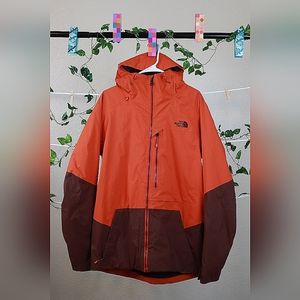 The North Face Jacket Vintage Waterproof Wind Resistant Orange and Brown zice M